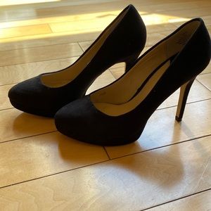 H&M black suede heels. Size 7